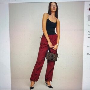 Reformation Camden Pant Color: Chianti